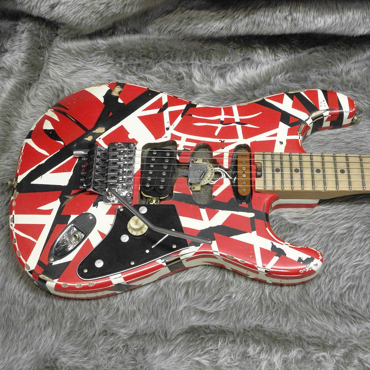 EVH Striped Series Frankenstein Frankie MN Red with Black Stripes Relic 【セール開催中!!】（新品/送料無料）【楽器検索デジマート】