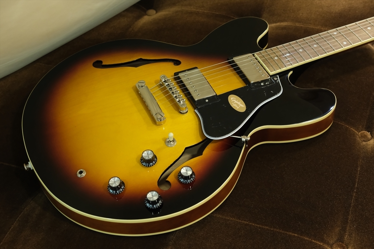 ギター Epiphone Japan ES-335 Tobacco Sunburst Epiphone ES-335 Vintage Sunburst エレキギター 初心者14点セット