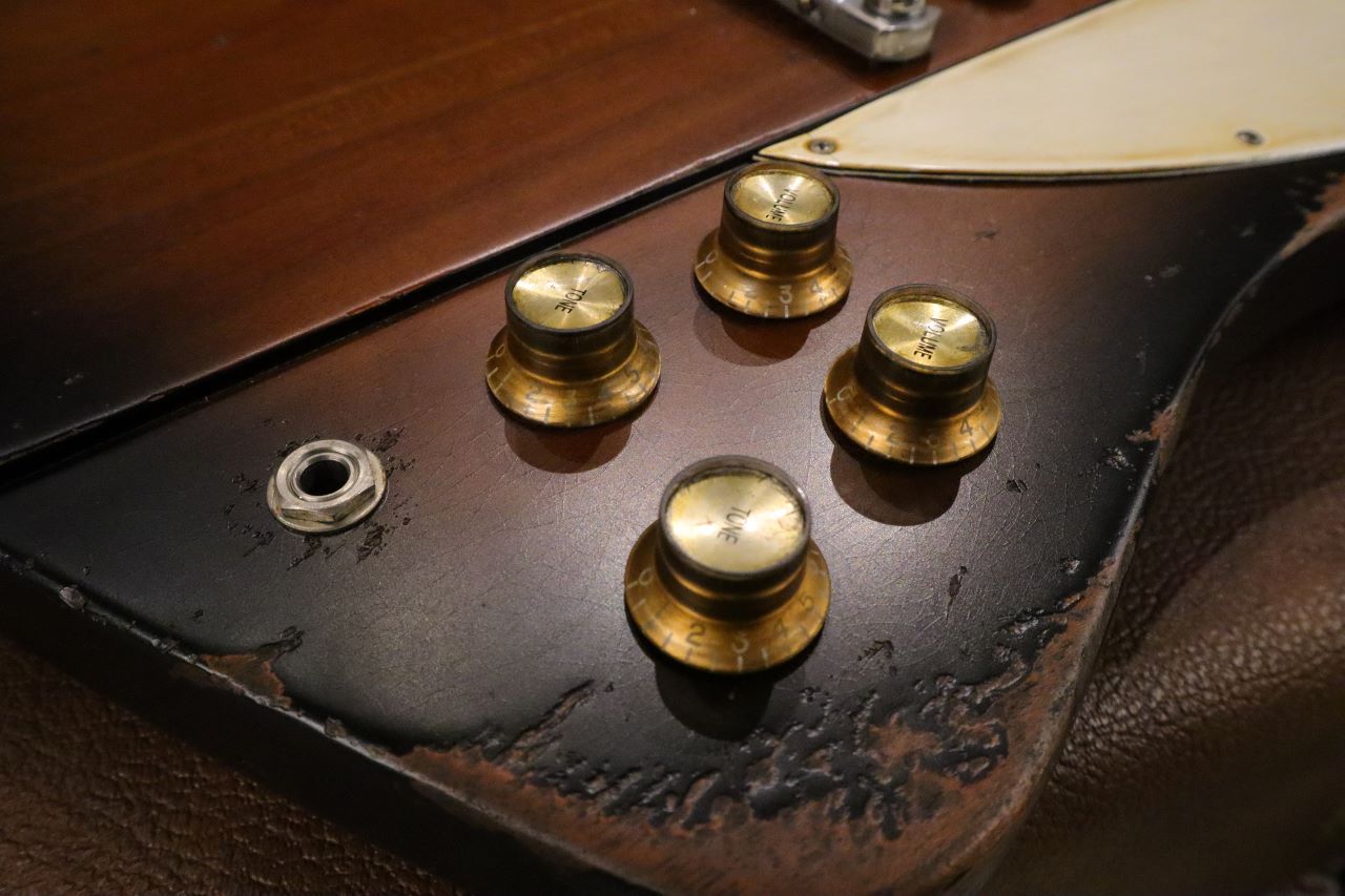★ジャンク★ワーモス　プレシジョン(中身ほぼビンテージEB3仕様) Gibson Firebird V ～Vintage Sunburst～ Shop Aged [1995年製