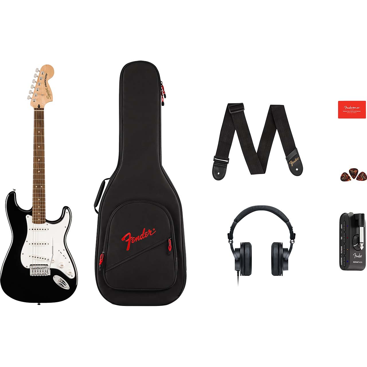 Squier by Fender Affinity Series Stratocaster Mustang Micro Pack