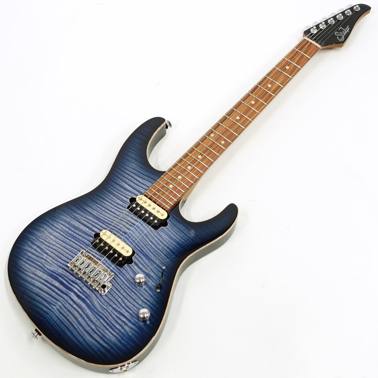 Suhr JE-Line Modern Plus Ash Faded Trans Whale Blue Burst / PF
