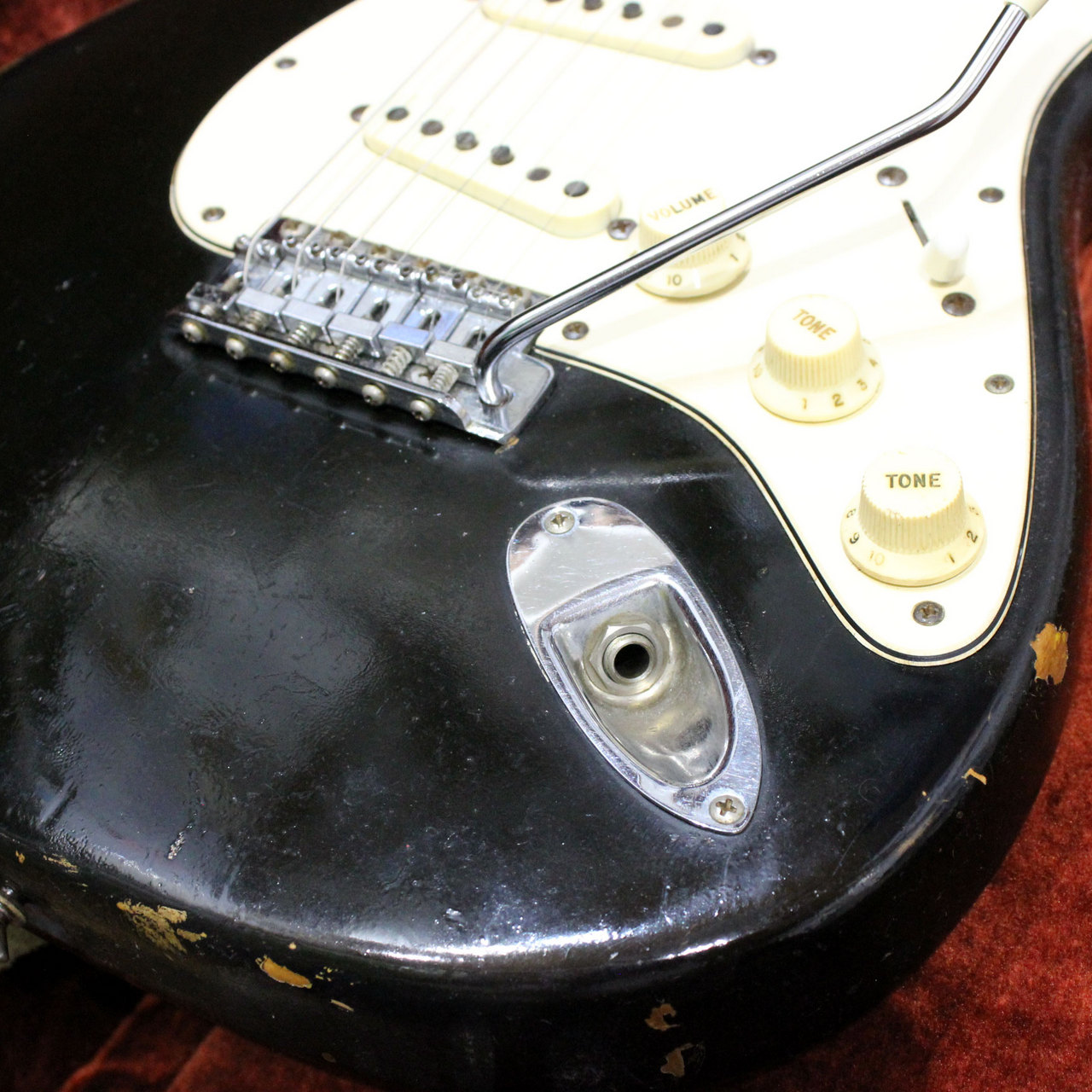 Fender Stratocaster BLACK 1ストリングスガイド フェンダー ストラト