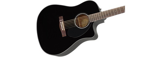 Fender Acoustics CD-60SCE Dreadnought Black / Walnut（新品