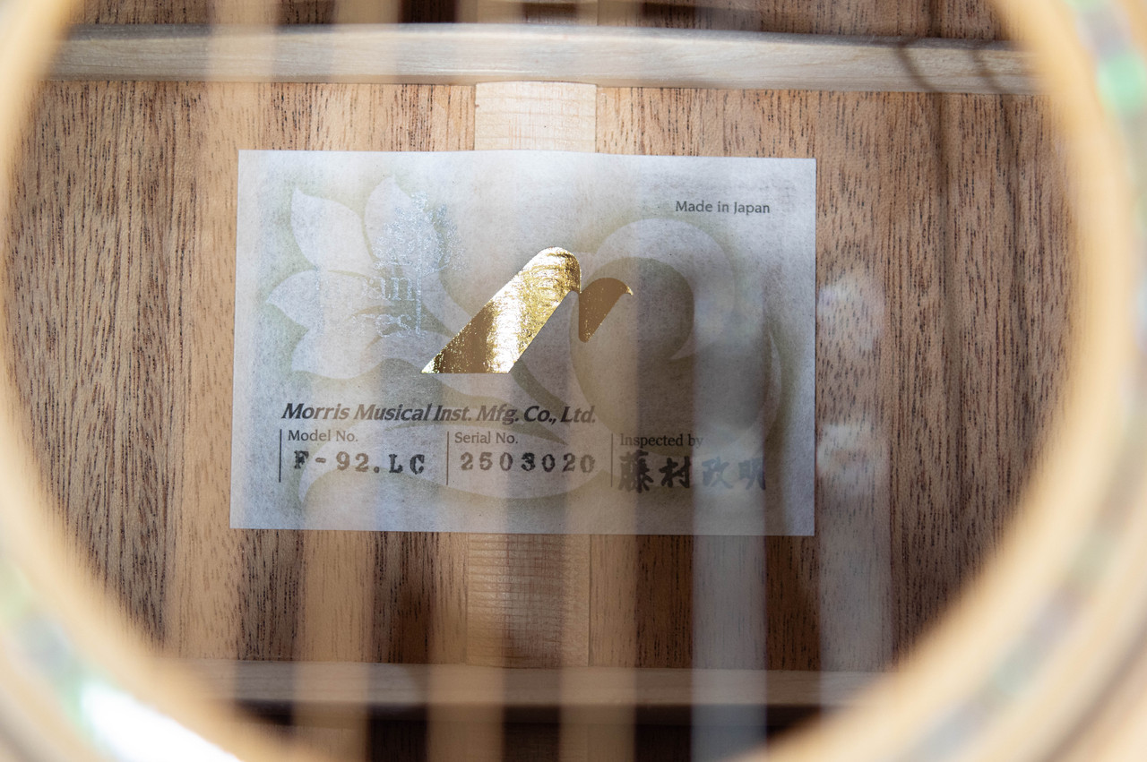 Morris/M-92LC 地杉 MORRIS モーリス  JapanForest series アコースティックギター