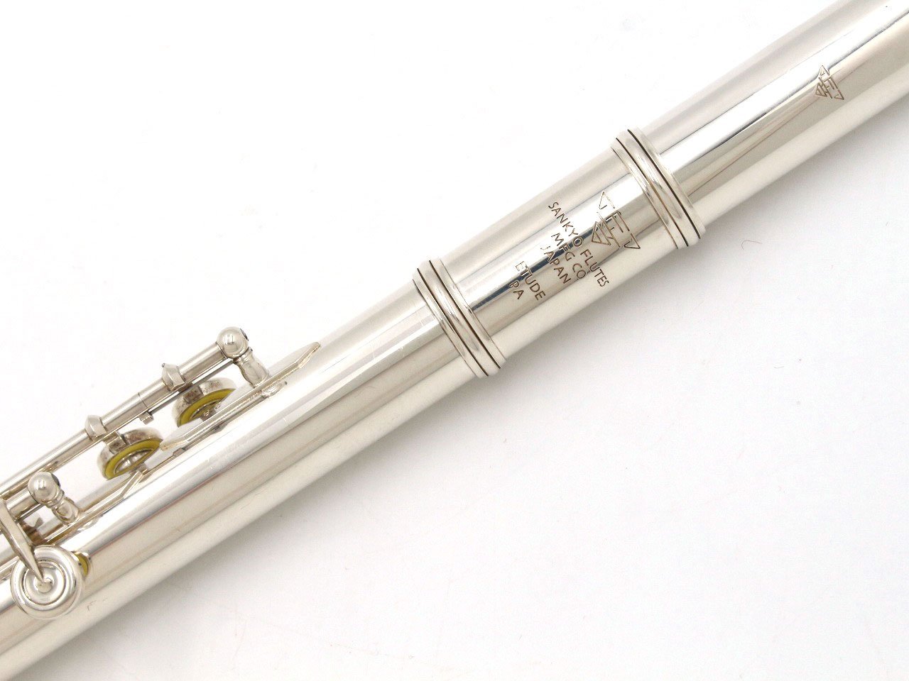 Sankyo 頭部管銀製 フルート ETUDE P.A NEL CC 全タンポ交換済み