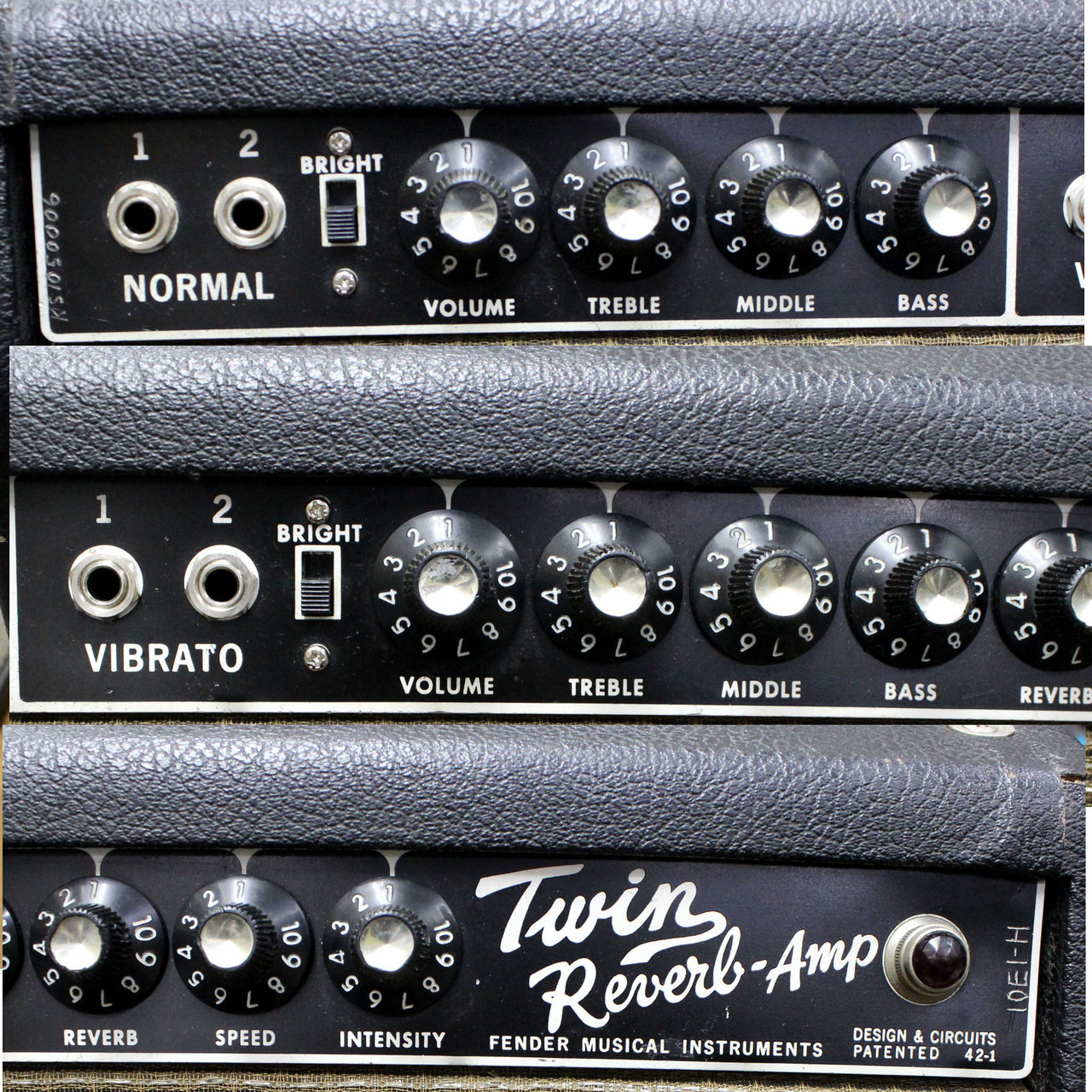 フェンダー　ツインリバーブ　ブラックパネル　1965-66製 Fender Twin Reverb ブラックフェイス フェンダー ツイン