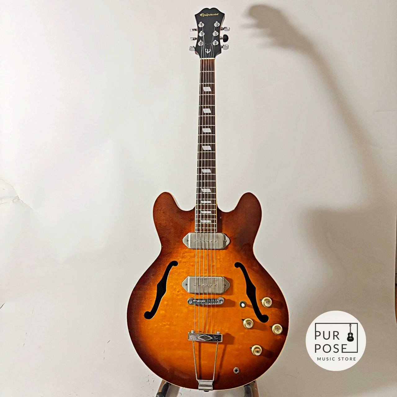 Epiphone casino ビンテージ ギター ブルーラベル 76年製 Epiphone Casino 1976年製 ブルーラベル レア仕様（ビンテージ