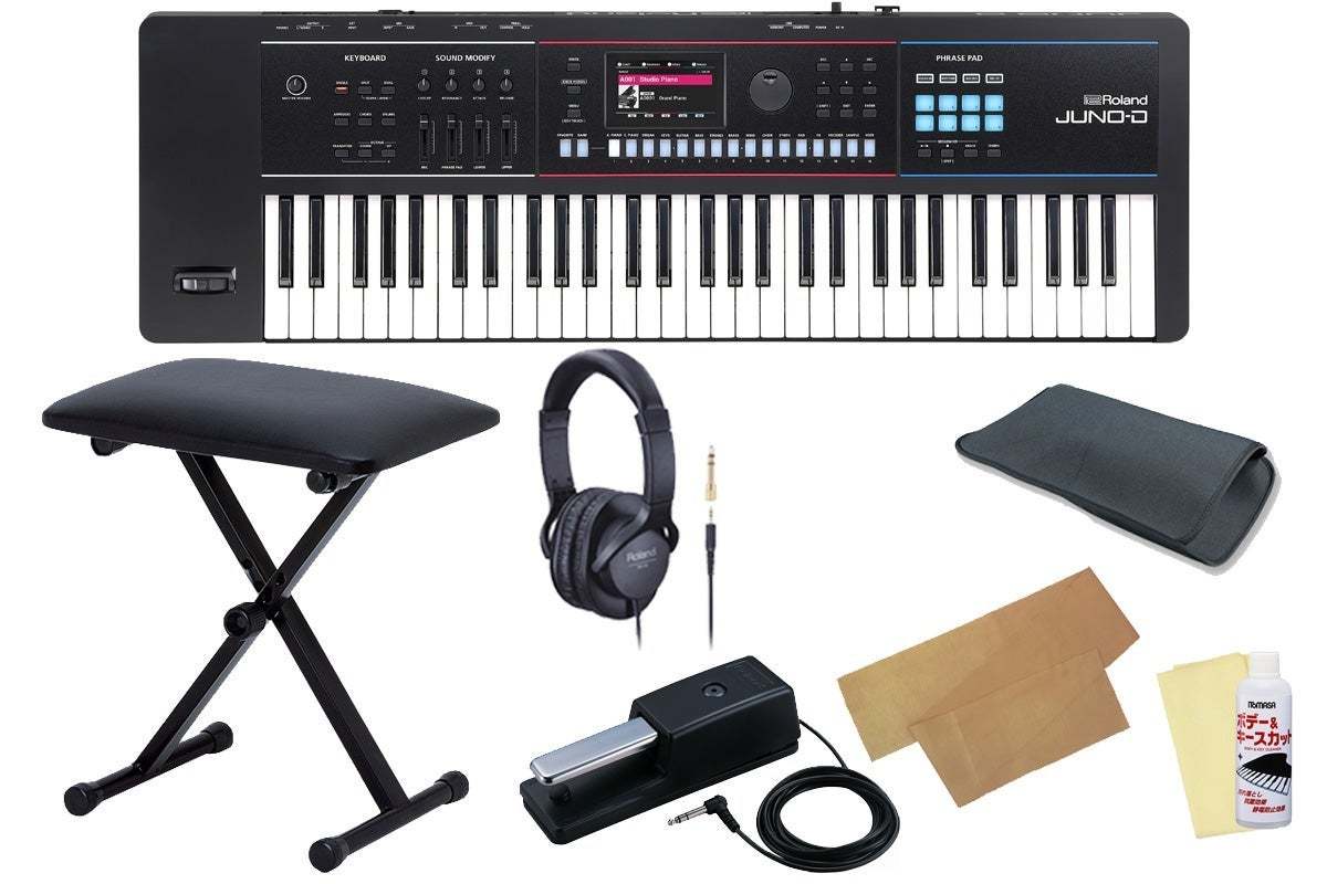 Roland JUNO-D6[ペダル＆キーボードベンチセット！]ベロシティー対応 