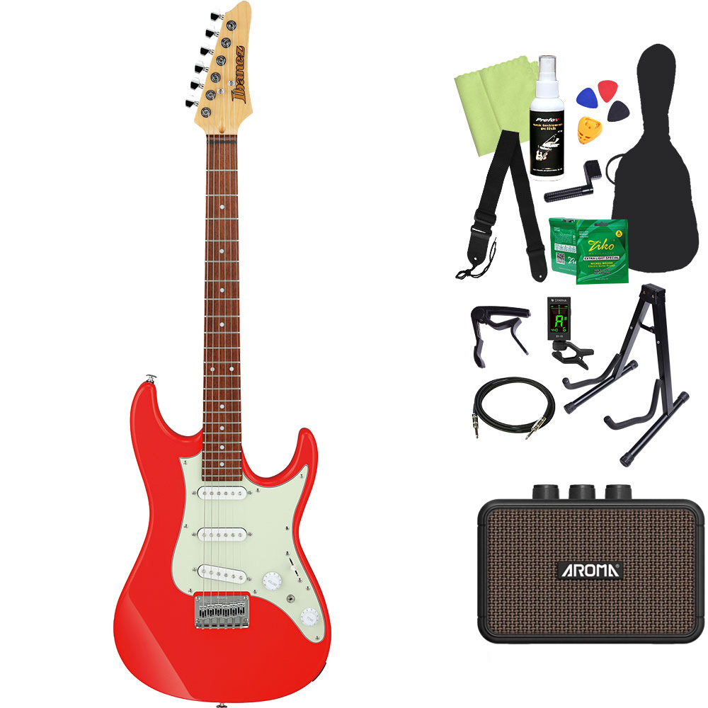 Ibanez AZES31エレキギター　ストラト Ibanez AZES31 エレキギター初心者14点セット 【充電式ミニアンプ付き
