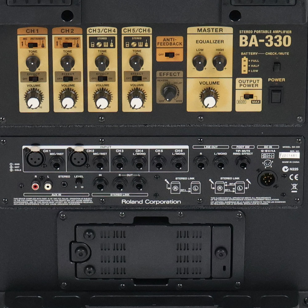 Roland 【中古】 ROLAND BA-330 ステレオポータブルアンプ PAシステム