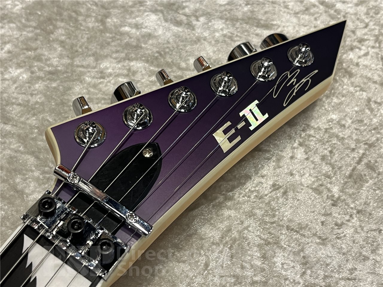 E-II ALEXI RIPPED【Purple Fade Satin w/Ripped Pinstripe