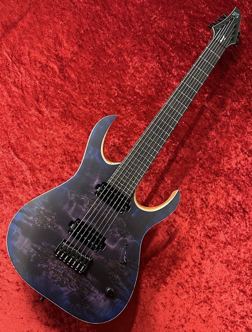 MAYONES Duvell Elite 7 B27 -Trans Dirty Purple Blue Burst Satin- ≒3.461Kg【7弦 】（新品/送料無料）【楽器検索デジマート】