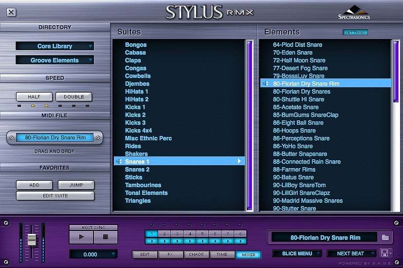 SPECTRASONICS Stylus RMX Xpanded グルーヴ・プロダクション・ツール