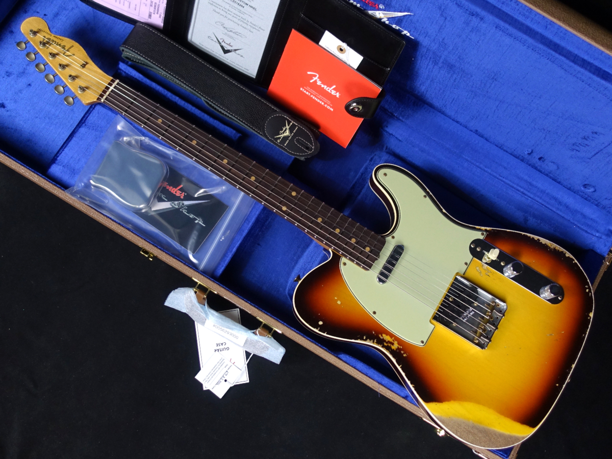 Fender Custom Shop 1960 Telecaster Custom Heavy Relic Super Faded Aged  Chocolate 3-Color Sunburst（新品）【楽器検索デジマート】