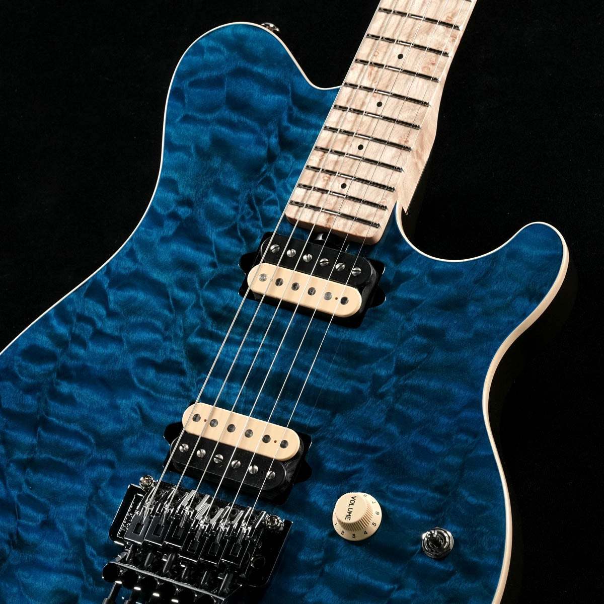 ジャンク　Musicman Axis MUSIC MAN Axis KID Limited Edition Trans Blue Quilt Top MH Brown