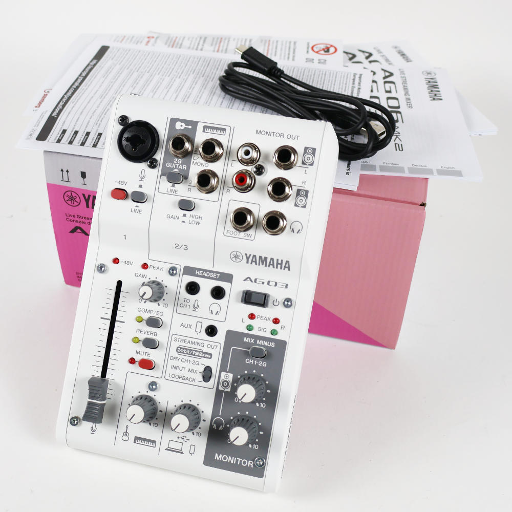 YAMAHA 【中古】 ミキサー ヤマハ YAMAHA AG03 mk2 W ライブ