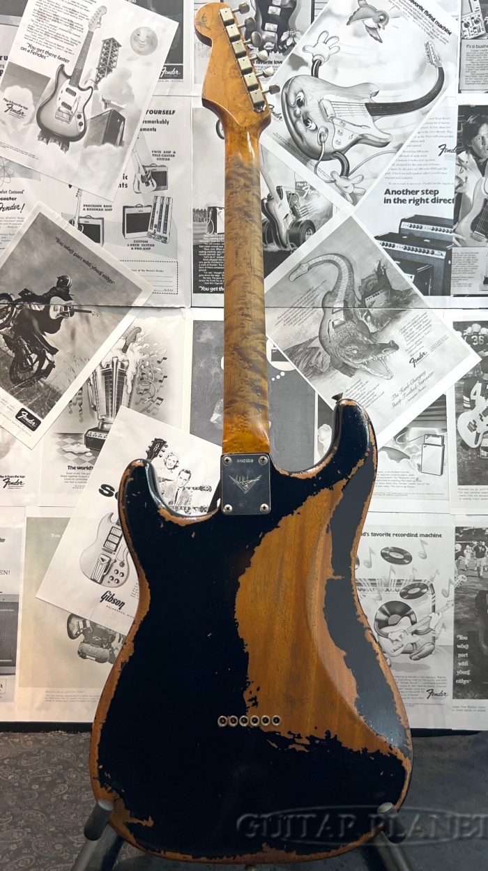 Fender Custom Shop MBS Dual P90 Stratocaster Heavy Relic -Black