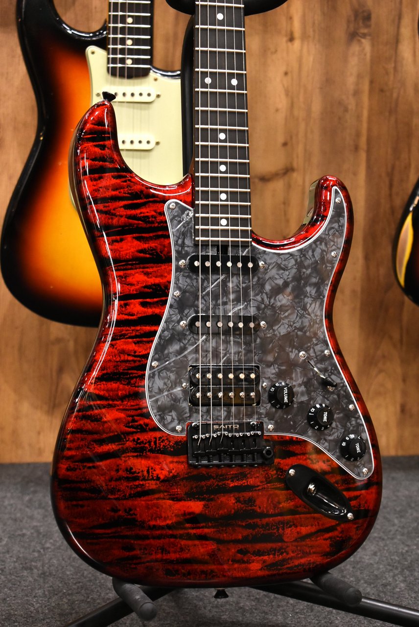 SAITO GUITARS S-622CS BEYOND Aka Oni w/Bore Up Custom #263461