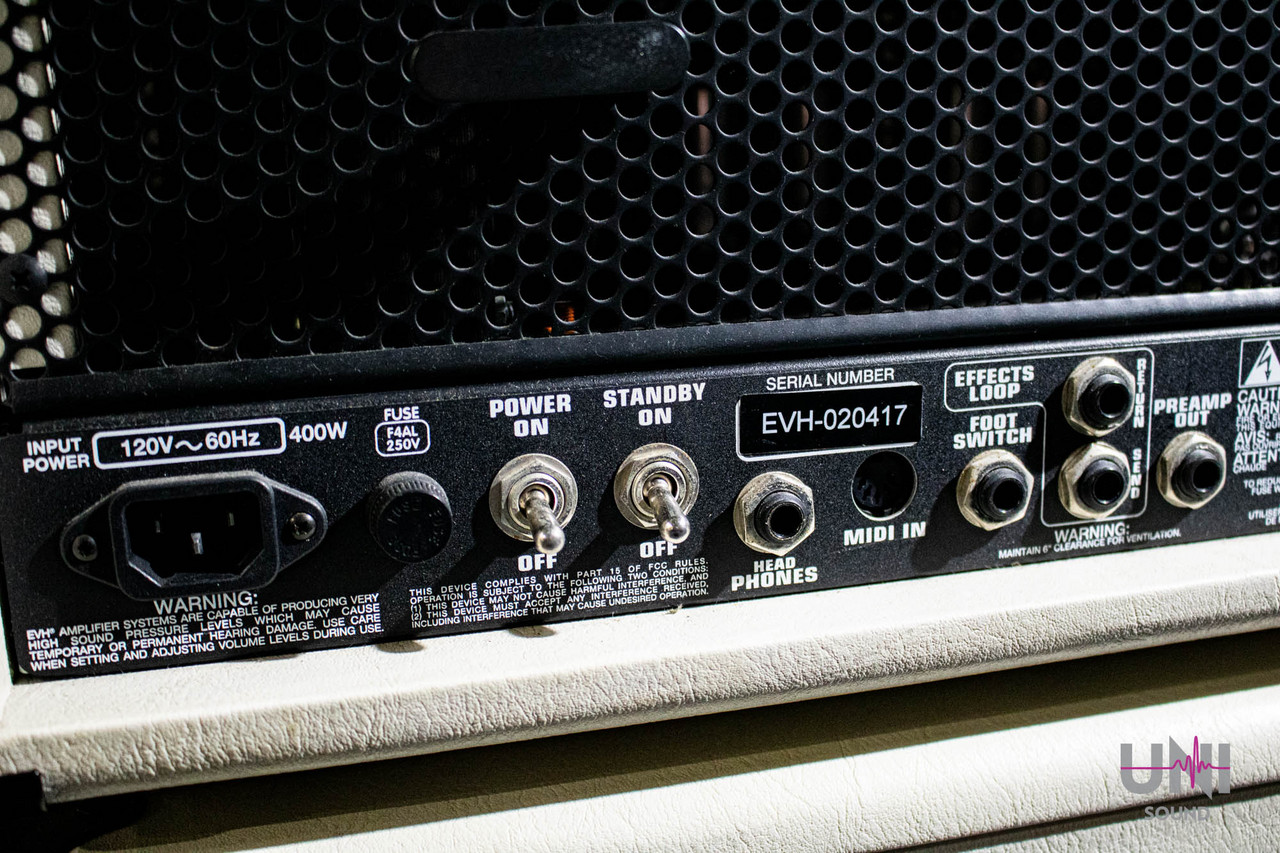 EVH 5150 III 50W 6L6 Head Ivory w/ EVH-112ST Cabinet & Foot Switch 