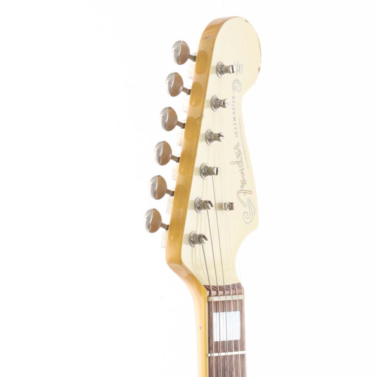 希少 JM66B Fender Jazzmaster マッチングヘッド Fender Japan Jazzmaster JM66B Matching Head Vintage White 【心斎橋