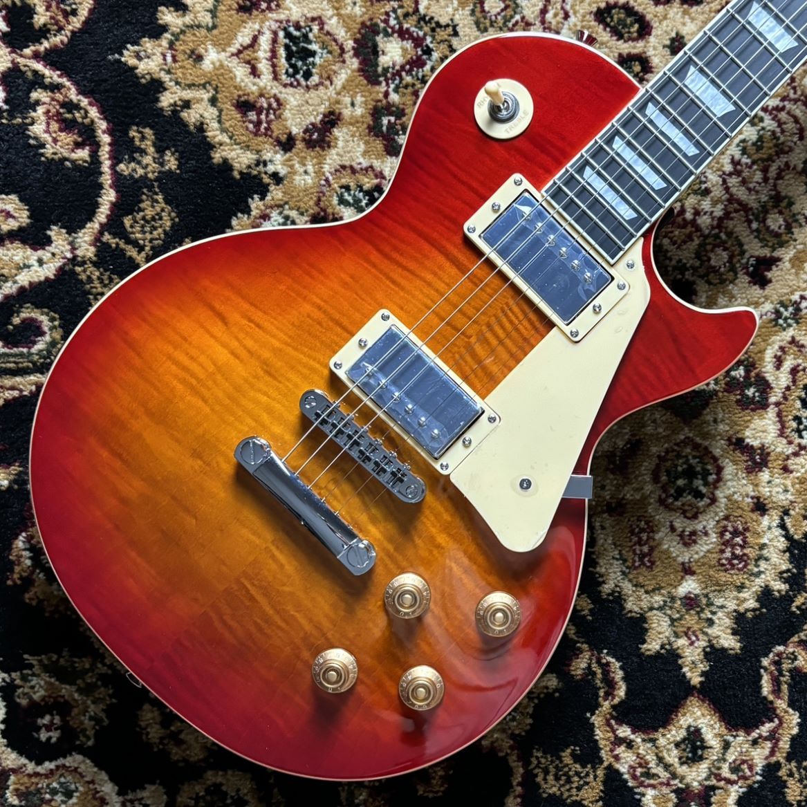 エレキギター サンバースト 21フレット BUSKER'S BLS-500 HCS レスポールスタンダード ステンレスフレット