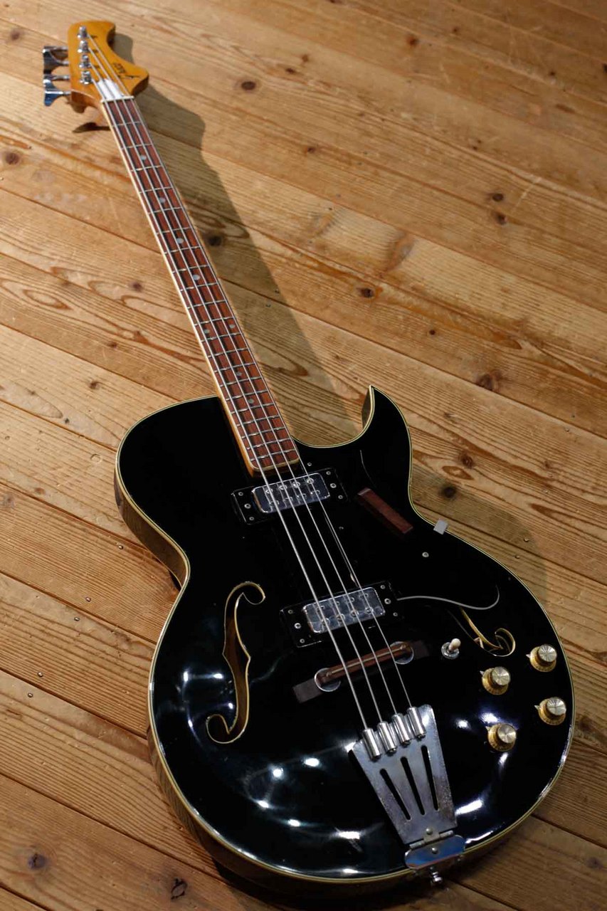 Greco フルアコースティック・ベース｜Black【VINTAGE】（ビンテージ