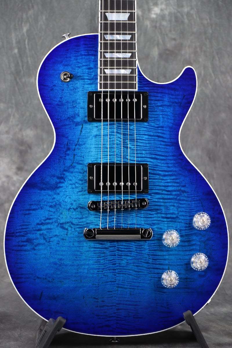 Gibson Les Paul 青色 専用ハードケース付 Premium Giant Blue Floral Hard Shell Case for Les Paul Sized