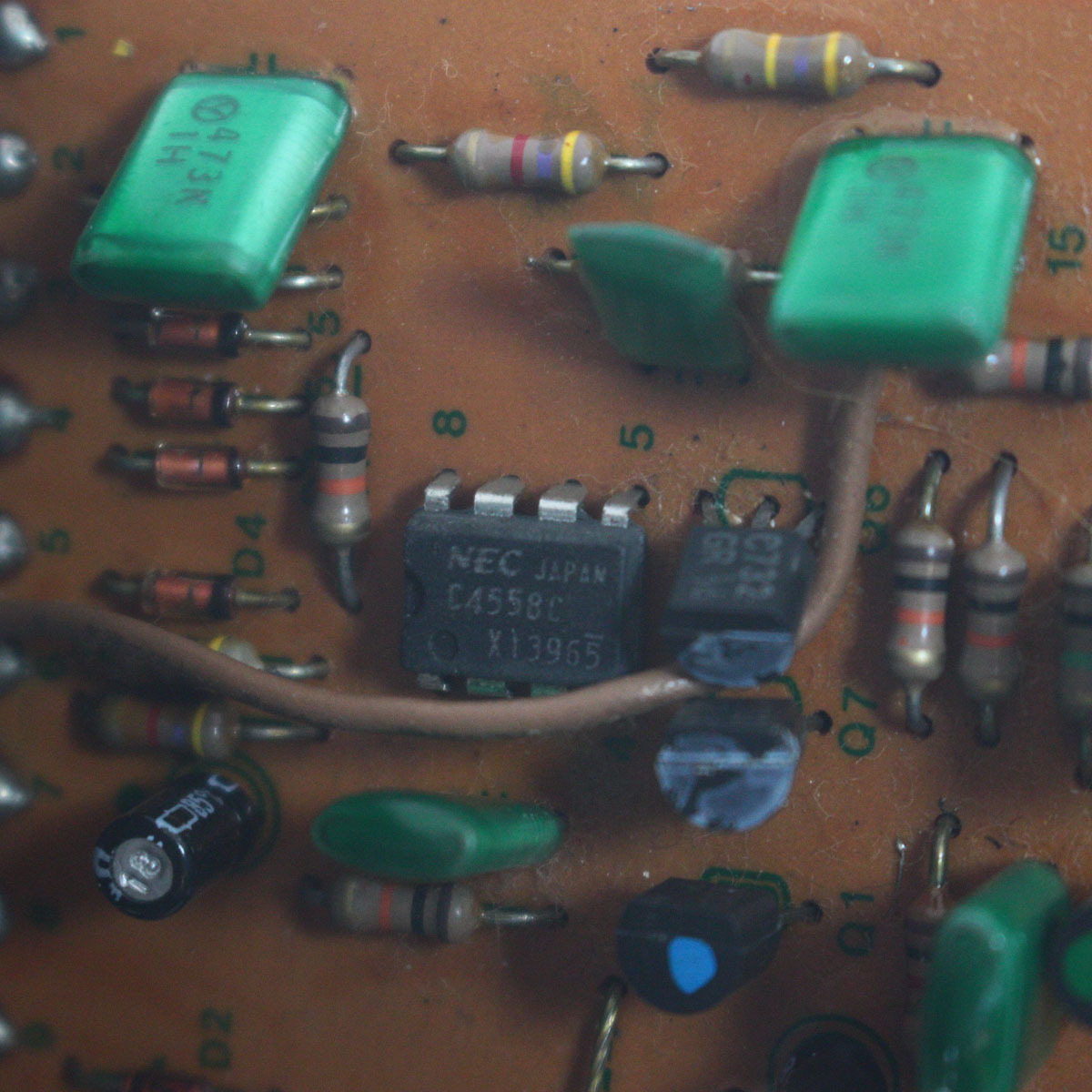 BOSS OverDrive OD-1 デュアルオペアンプ NEC C4558C BOSS OverDrive OD-1 デュアルオペアンプ NEC C4558C BOSS OverDrive