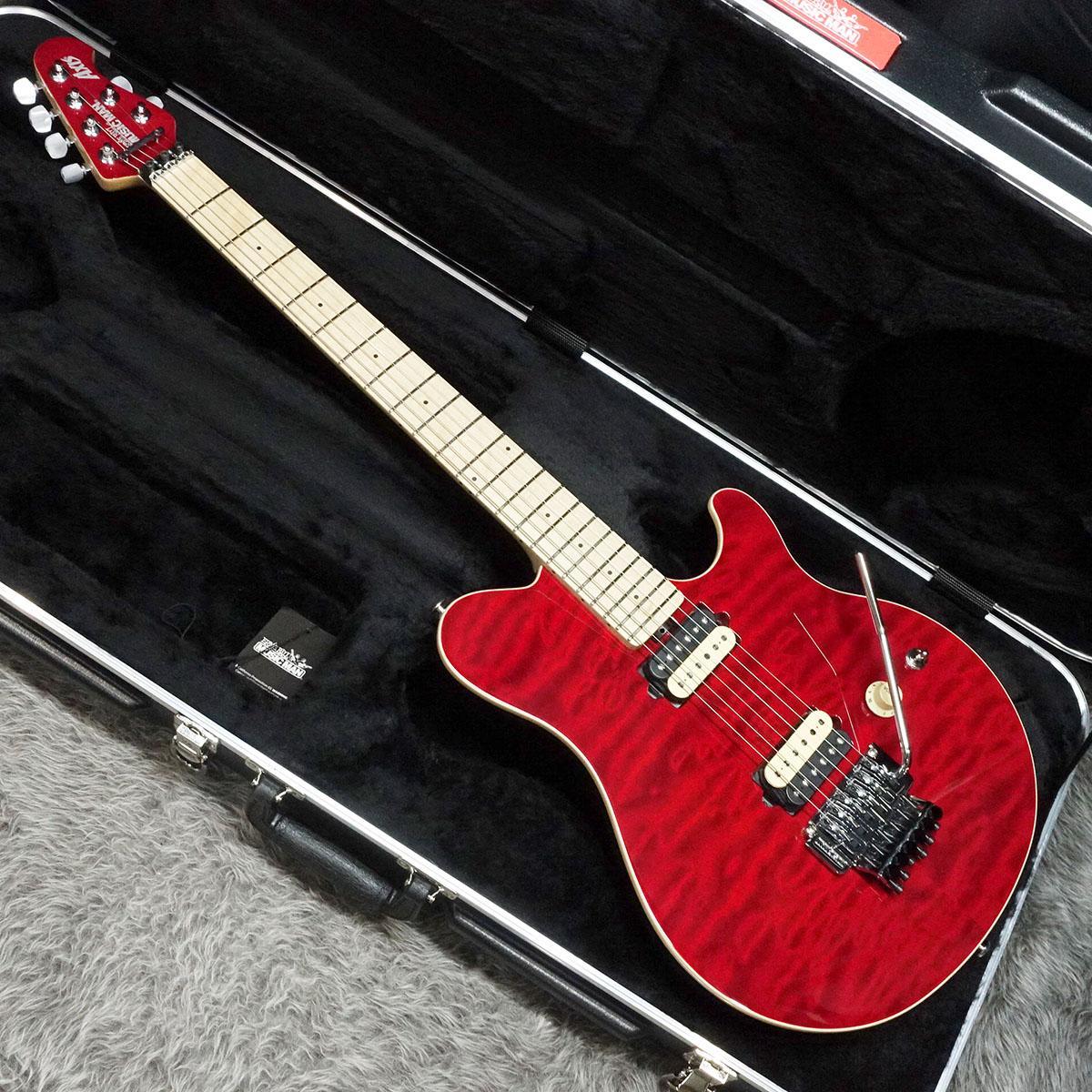 MUSIC MAN KID Limited AXIS Trans Red Quilted Maple Top Matching