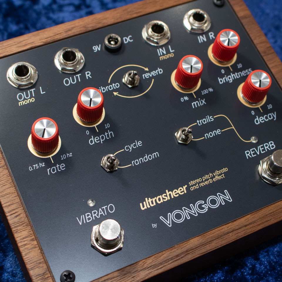 VONGON ultrasheer ステレオリバーブ／ビブラート VONGON / ULTRASHEER stereo pitch vibrato and reverb effect