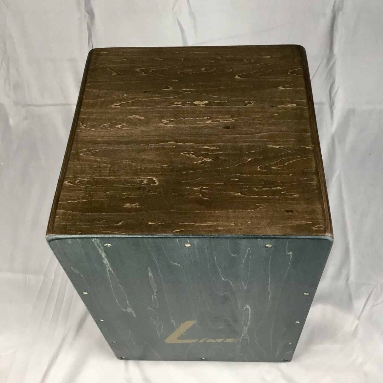 LiME Cajon スナップ カホン [Blue walnut / walnut] 【現物写真