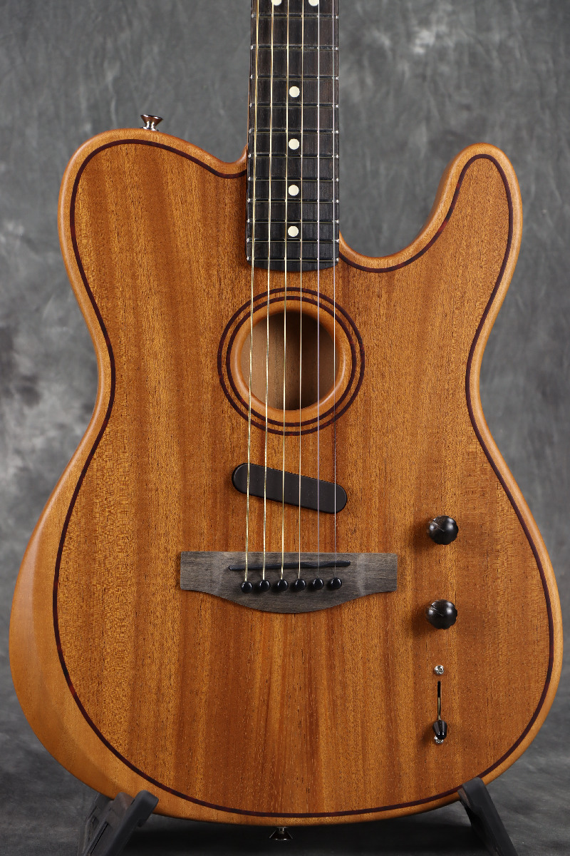 Fender American Acoustasonic Telecaster All-Mahogany Ebony