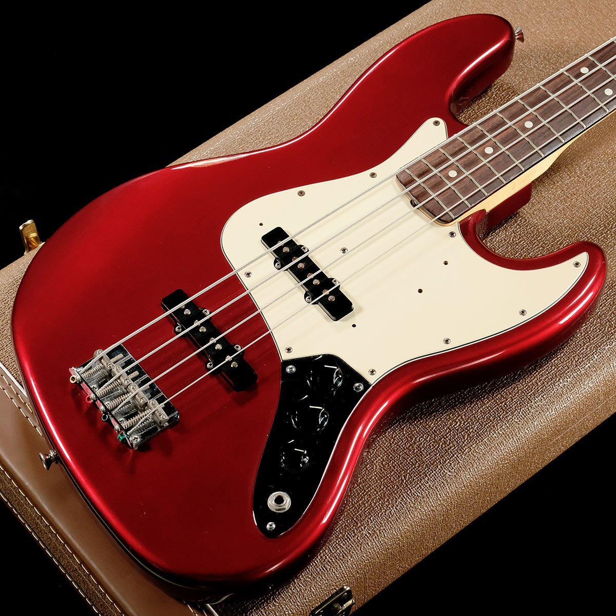 Fender American Vintage 62 Jazz Bass 3Knobs Candy Apple Red