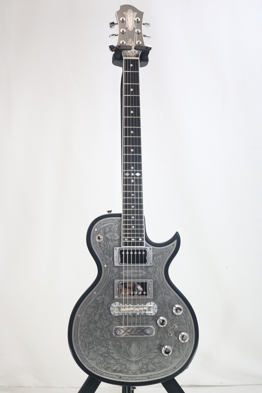 Zemaitis THE PORTRAIT Metal Front HISASHI Signature Model Black