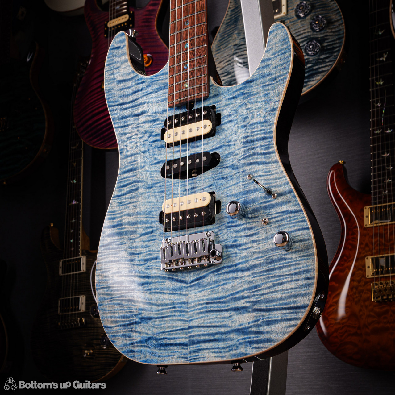 Ts Guitars DST-Pro24 Mahogany Limited Whale Blue Burst S/N：033112