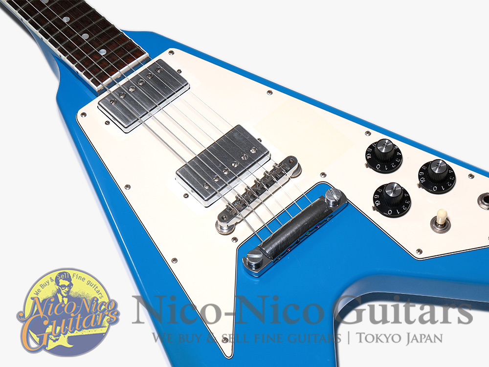 ギター Gibson Custom Shop Flying V 70 Maui Blue Gibson Custom Shop 2017 Historic Collection 70's Flying V