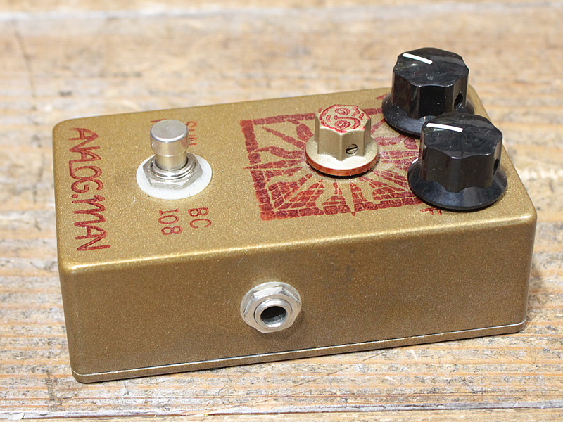 analogman sunface ゲルマニウムファズ BC108 クローン Analogman Sunface Vintage BC-108 with Sun Dial & DC Jack