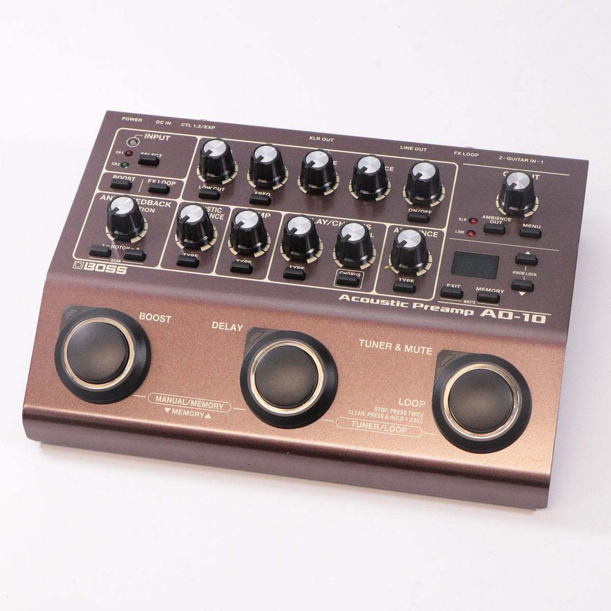 BOSS AD-10 Acoustic Preamp アコースティックギター用プリアンプ ボス