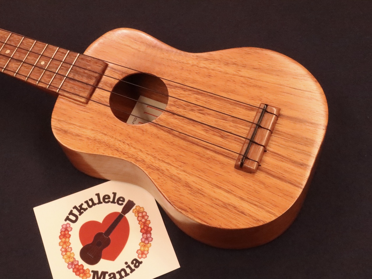 Kamaka NEAR MINT! 1980's White Label All-Koa Soprano #5325