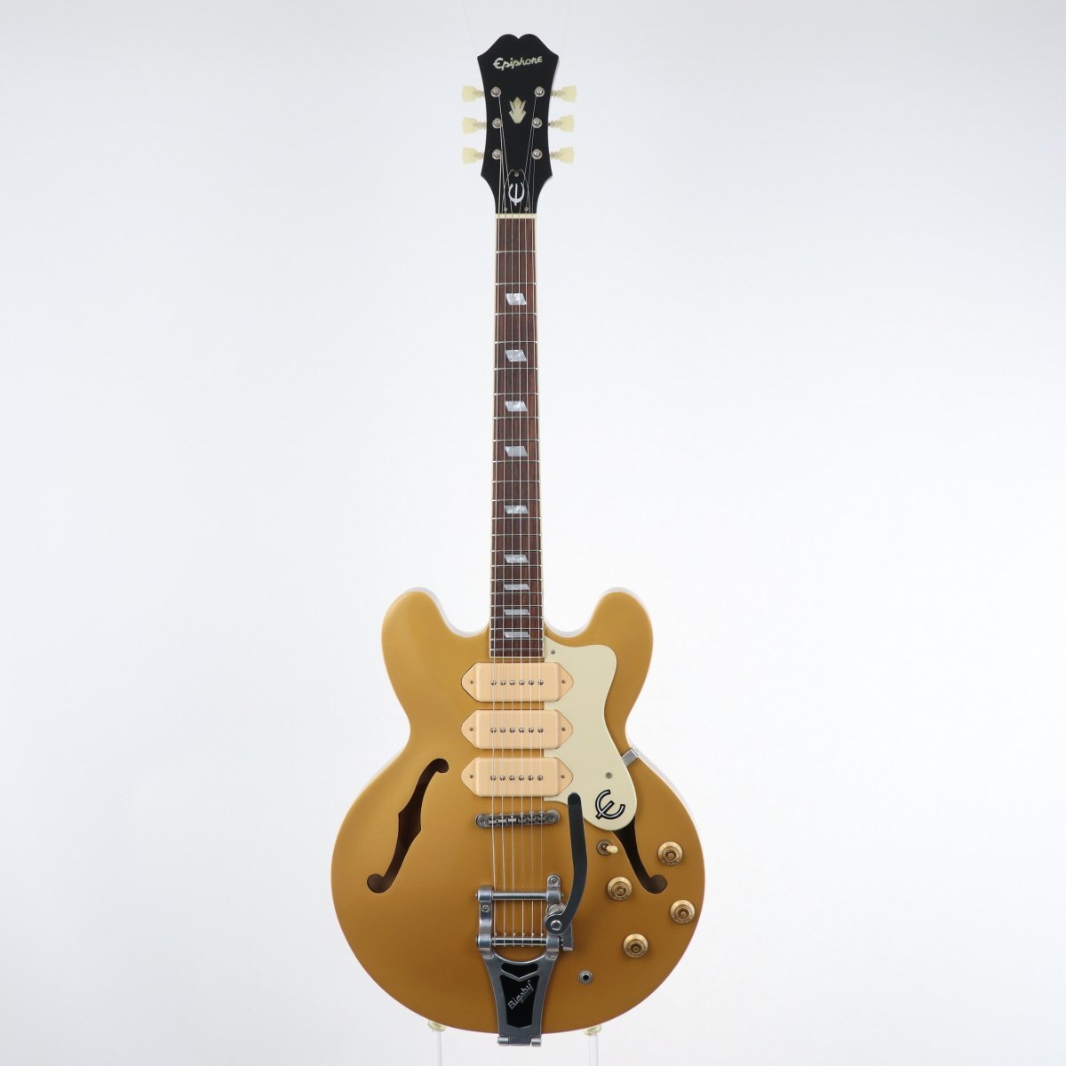 100％安い Custom Riviera Edition Limited Epiphone P93 Gold Metallic ギター