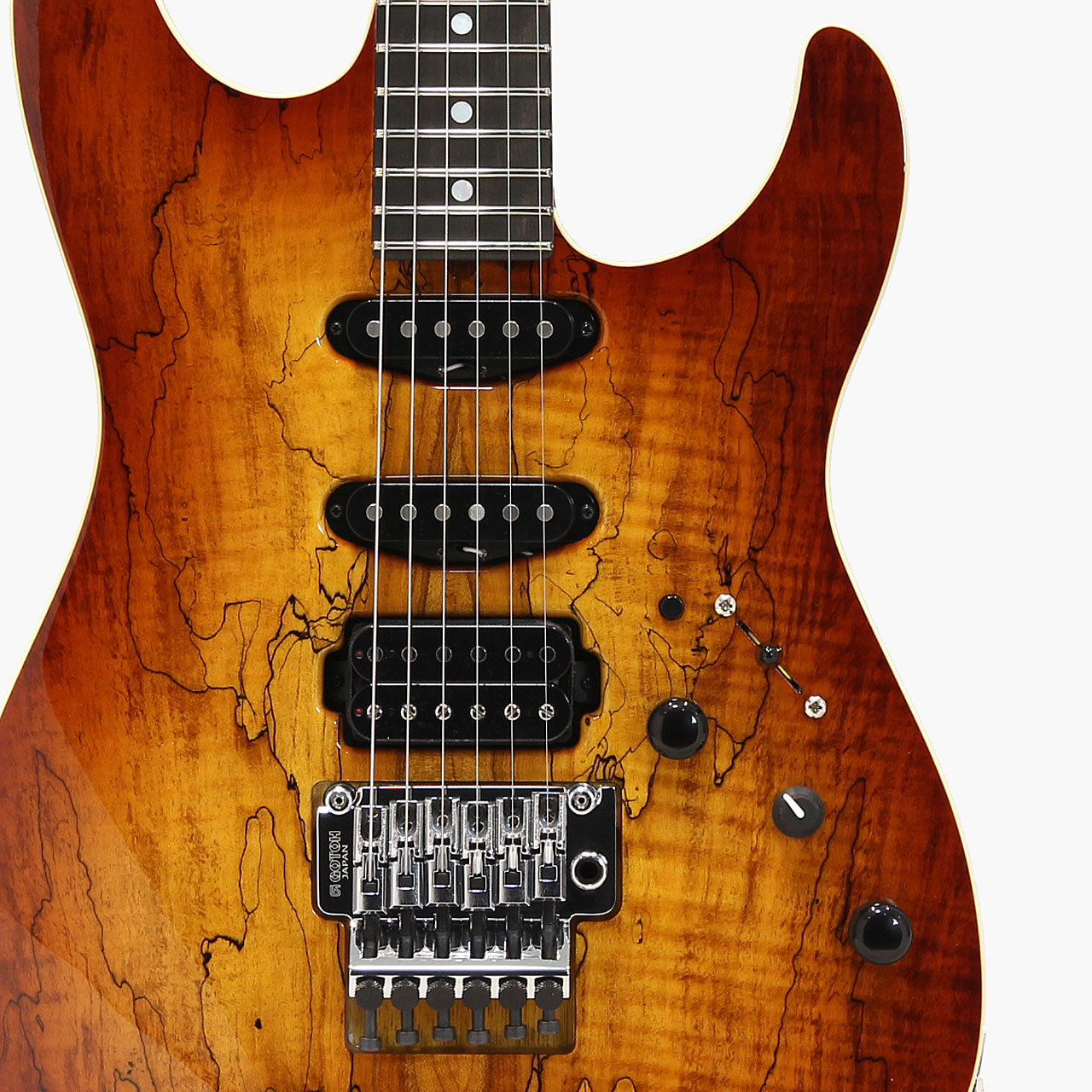 James Tyler Japan Studio Elite HD Rear Rout Spolted Maple / White