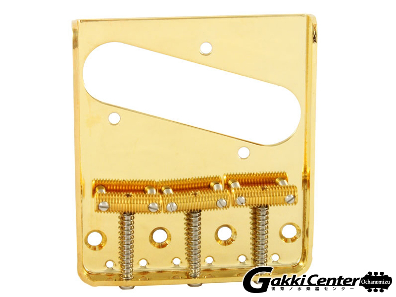 ALLPARTS Gold Vintage 3 Saddle Bridge for Telecaster