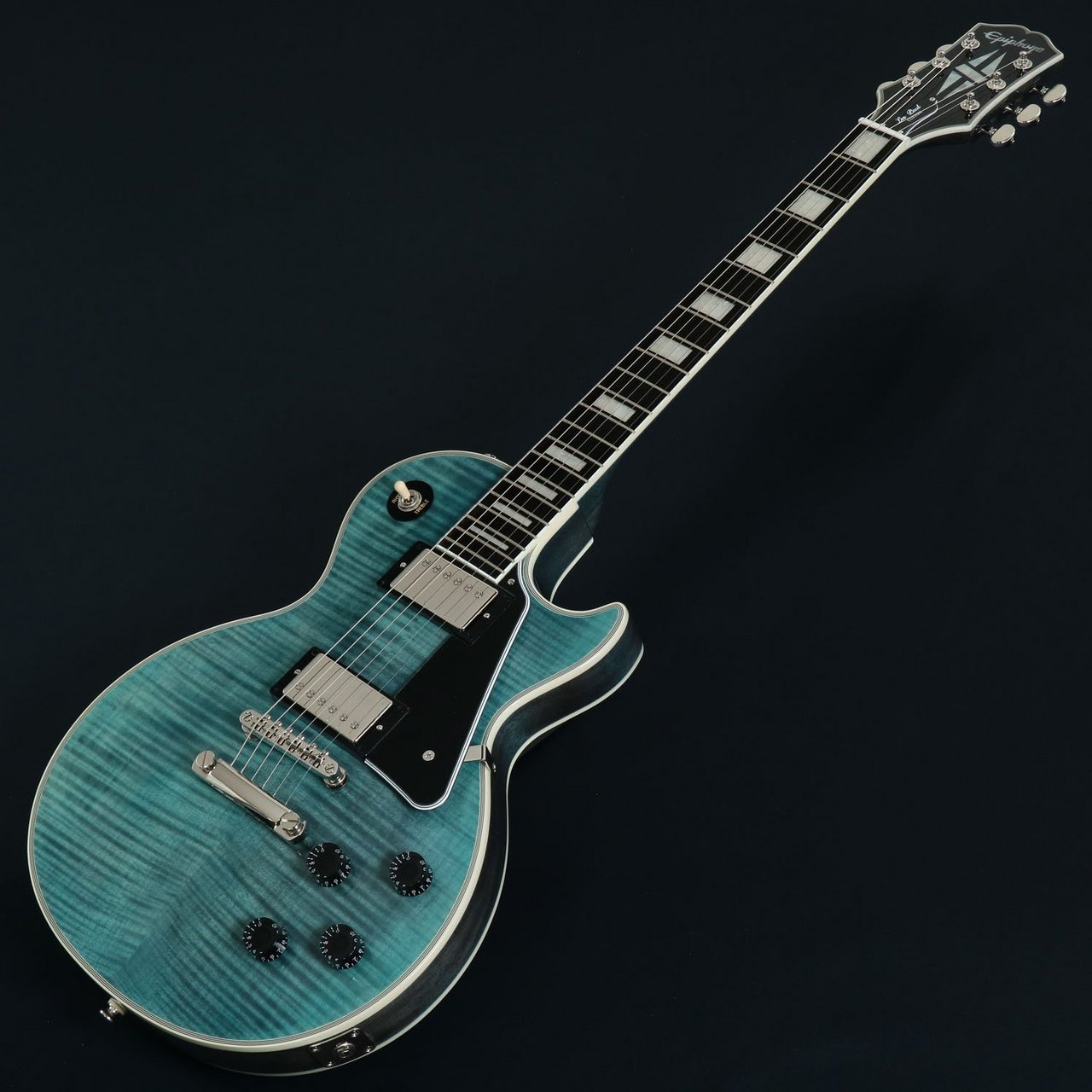 エピフォン/レスポールカスタム（Transparent Blue） Epiphone Inspired by Gibson Les Paul Custom Figured