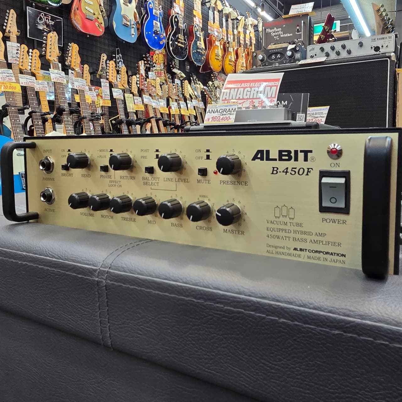 8月12日(火)までの限定価格！ALBIT B450F ベース用ヘッドアンプ ALBIT B-450F/450WATT BASSAMP< Used / 中古品 > （中古）【楽器検索