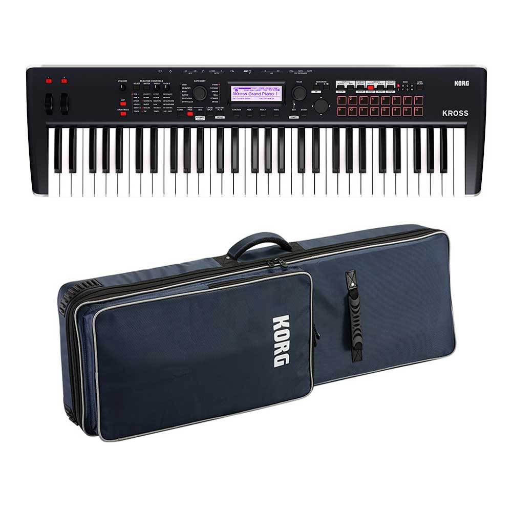 KORG KROSS 2-61-DB (Dark Blue) 純正ケースセット 【箱ボロ