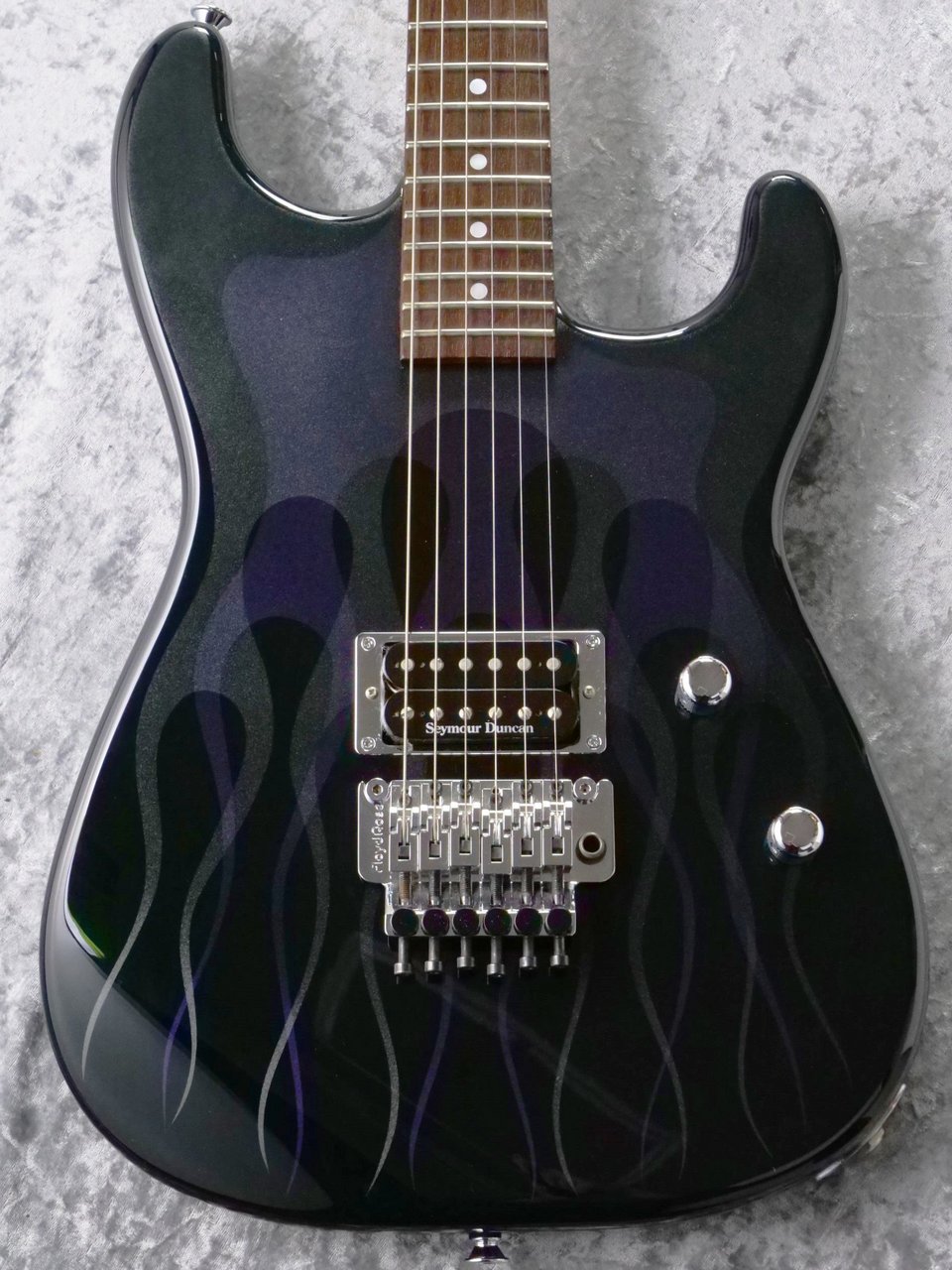 Charvel USA Custom Shop San Dimas FRT -Ghost Flames Black-（中古