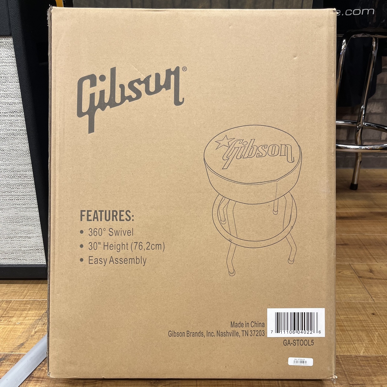 Gibson 【組み立て簡単!!】Premium Playing Stool Standard Logo 30