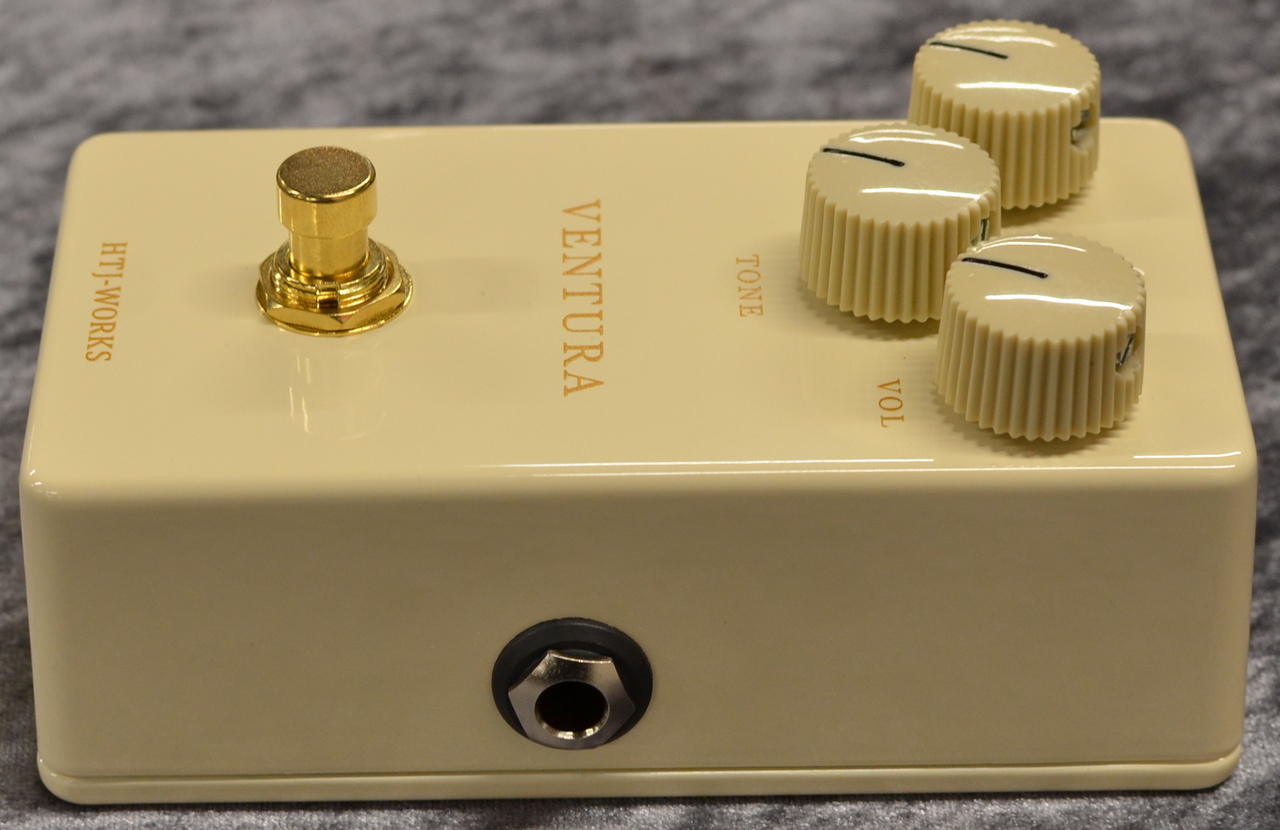 HTJ-WORKS VENTURA 白 ギターエフェクター HTJ-WORKS VENTURA Over Drive -White Color-【TSV808モチーフ