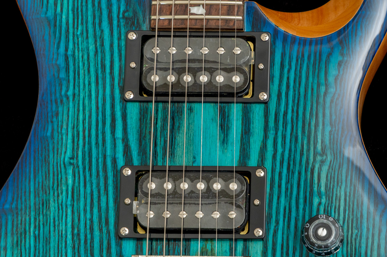 【4/26迄特価】PRS SE CUSTOM24 艶青【美品】 PRS SE Custom 24-08 Quilt Top Electric Guitar - Faded Blue