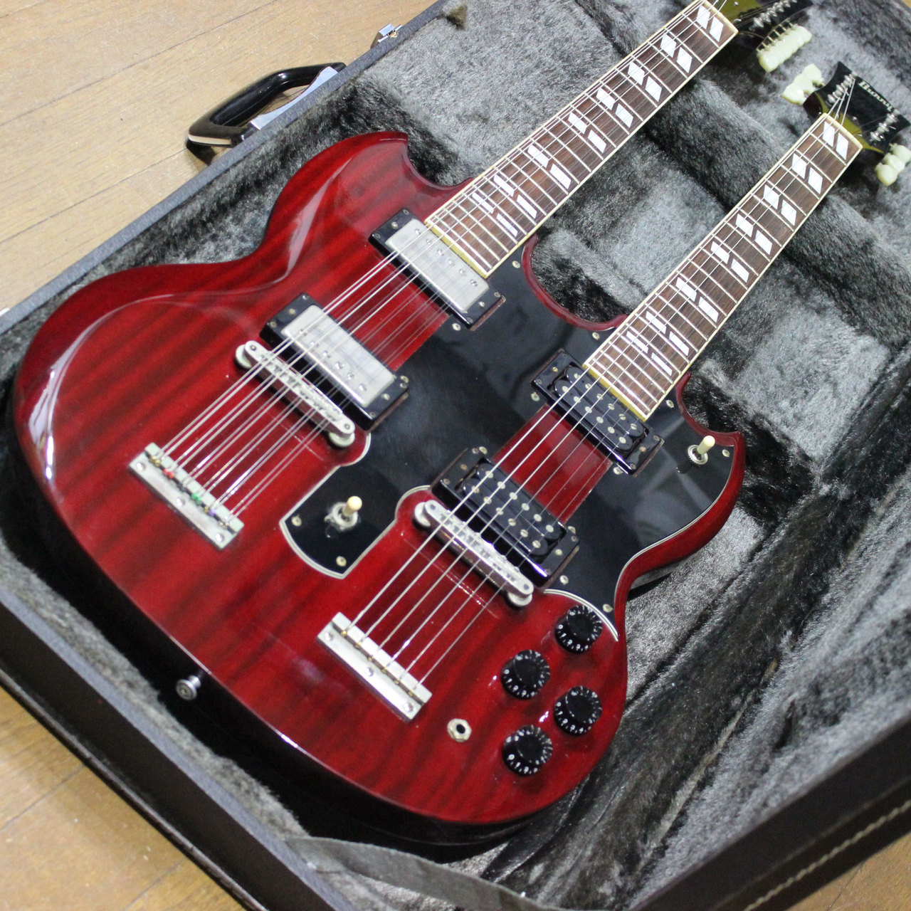 Burny SG-140JP CHERRY JIMMY PAGE STYLE バーニー ダブルネック 1980 